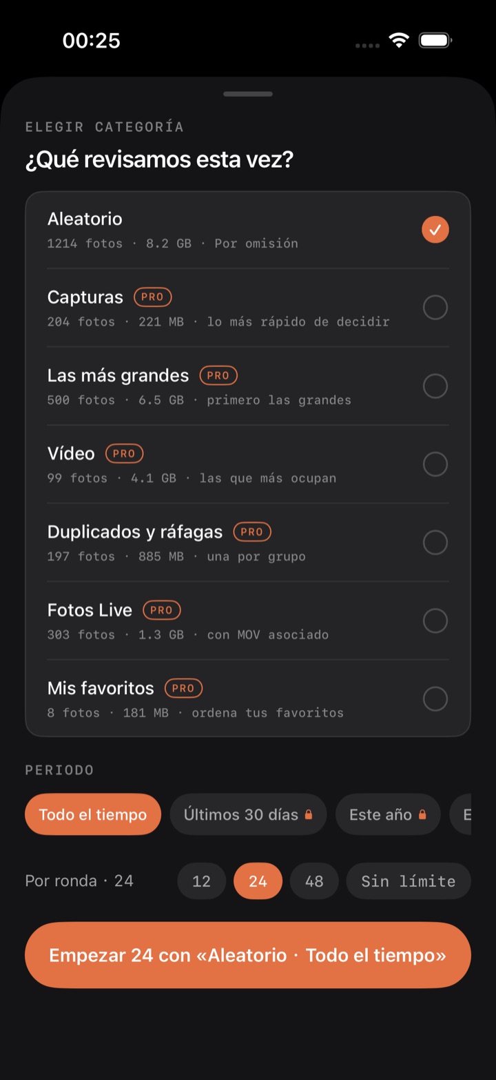 Hoja de categoría y periodo