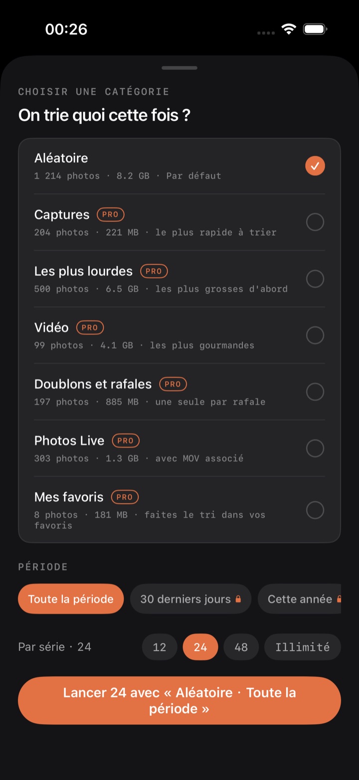 Feuille catégorie et période
